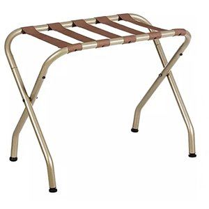 SONGMICS Suitcase Luggage Rack Steel Frame For - Motel/Hotel/Home Use - Golden